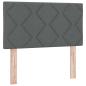 Preview: Boxspringbett mit Matratze Dunkelgrau 90 x 200 cm Stoff