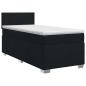 Preview: Boxspringbett mit Matratze Schwarz 90 x 200 cm Stoff