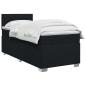 Preview: Boxspringbett mit Matratze Schwarz 100 x 200 cm Stoff