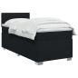 Preview: Boxspringbett mit Matratze Schwarz 100 x 200 cm Stoff