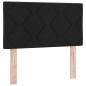 Preview: Boxspringbett mit Matratze Schwarz 120 x 190 cm Stoff