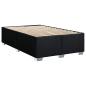 Preview: Boxspringbett mit Matratze Schwarz 120 x 190 cm Stoff
