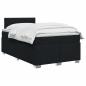 Preview: Boxspringbett mit Matratze Schwarz 120 x 200 cm Stoff