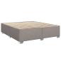 Preview: Boxspringbett mit Matratze Taupe 140 x 190 cm Stoff