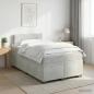 Preview: ARDEBO.de - Boxspringbett mit Matratze Hellgrau 120 x 200 cm Samt