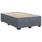 Preview: Boxspringbett mit Matratze Dunkelgrau 120 x 200 cm Samt