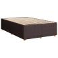 Preview: Boxspringbett mit Matratze Dunkelbraun 120 x 200 cm Stoff