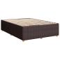 Preview: Boxspringbett mit Matratze Dunkelbraun 140 x 190 cm Stoff