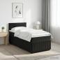 Preview: ARDEBO.de - Boxspringbett mit Matratze Schwarz 80 x 200 cm Samt