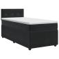 Preview: Boxspringbett mit Matratze Schwarz 80 x 200 cm Samt