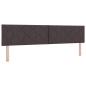 Preview: Boxspringbett mit Matratze Dunkelbraun 200 x 200 cm Stoff