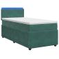 Preview: Boxspringbett mit Matratze Dunkelgrün 80 x 200 cm Samt