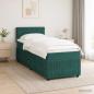 Preview: Boxspringbett mit Matratze Dunkelgrün 80 x 200 cm Samt