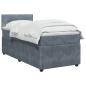 Preview: Boxspringbett mit Matratze Dunkelgrau 90 x 190 cm Samt