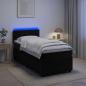 Preview: ARDEBO.de - Boxspringbett mit Matratze Schwarz 90 x 200 cm Samt