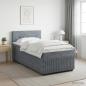 Preview: Boxspringbett mit Matratze Dunkelgrau 90 x 200 cm Samt
