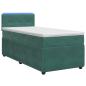 Preview: Boxspringbett mit Matratze Dunkelgrün 90 x 200 cm Samt
