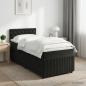 Preview: Boxspringbett mit Matratze Schwarz 100 x 200 cm Samt