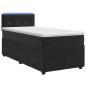 Preview: Boxspringbett mit Matratze Schwarz 100 x 200 cm Samt