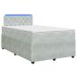Preview: Boxspringbett mit Matratze Hellgrau 120 x 200 cm Samt