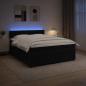 Preview: Boxspringbett mit Matratze Schwarz 140 x 190 cm Samt