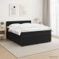 Preview: ARDEBO.de - Boxspringbett mit Matratze Schwarz 180 x 200 cm Samt