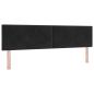 Preview: Boxspringbett mit Matratze Schwarz 180 x 200 cm Samt