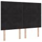 Preview: Ottoman Bett mit Matratze Schwarz 140 x 190 cm Samt