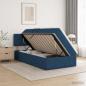 Preview: LED-Speicherbett mit Matratze Blau 90 x 200 cm Stoff