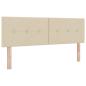 Preview: LED-Speicherbett mit Matratze Creme 140 x 200 cm Stoff