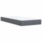 Preview: LED-Speicherbett mit Matratze Dunkelgrau 100 x 200 cm Samt