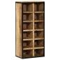 Preview: ARDEBO.de - Schuhschrank 50 x 30 x 110 cm Massivholz Mango Braun