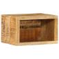 Preview: ARDEBO.de - Nachttisch Braun 40 x 30 x 25 cm Massivholz Mango