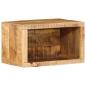Preview: Nachttisch Braun 40 x 30 x 25 cm Massivholz Mango
