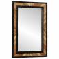 Preview: Wandspiegel Schwarz und Braun 70 x 2 x 70 cm Massivholz Akazie