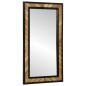 Preview: ARDEBO.de - Wandspiegel Schwarz und Braun 50 x 2 x 90 cm Massivholz Akazie