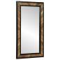 Preview: Wandspiegel Schwarz und Braun 50 x 2 x 90 cm Massivholz Akazie