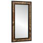 Preview: Wandspiegel Schwarz und Braun 50 x 2 x 90 cm Massivholz Akazie
