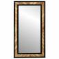 Preview: Wandspiegel Schwarz und Braun 50 x 2 x 90 cm Massivholz Akazie
