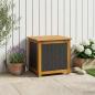 Preview: ARDEBO.de - Gartenlagerbox 88 L Massivholz Akazie 60 x 50 x 56 cm Schwarz