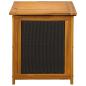 Preview: Gartenlagerbox 88 L Massivholz Akazie 60 x 50 x 56 cm Schwarz