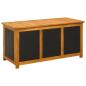 Preview: Gartenlagerbox 185 L Massivholz Akazie 113 x 50 x 56 cm Schwarz