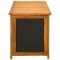 Preview: Gartenlagerbox 185 L Massivholz Akazie 113 x 50 x 56 cm Schwarz