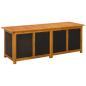 Preview: Gartenlagerbox 243 L Massivholz Akazie 150 x 50 x 56 cm Schwarz