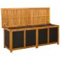 Preview: Gartenlagerbox 243 L Massivholz Akazie 150 x 50 x 56 cm Schwarz