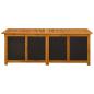Preview: Gartenlagerbox 243 L Massivholz Akazie 150 x 50 x 56 cm Schwarz
