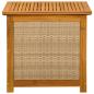 Preview: Gartenlagerbox 185 L Massivholz Akazie 60 x 50 x 56 cm Beige