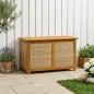 Preview: ARDEBO.de - Gartenlagerbox 141 L Massivholz Akazie 90 x 50 x 56 cm Beige