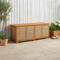 Preview: ARDEBO.de - Gartenlagerbox 185 L Massivholz Akazie 150 x 50 x 56 cm Beige