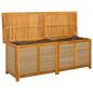 Preview: Gartenlagerbox 185 L Massivholz Akazie 150 x 50 x 56 cm Beige